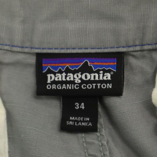 patagonia パタゴニア アウトドア ショートパンツ w34 グレー メンズ