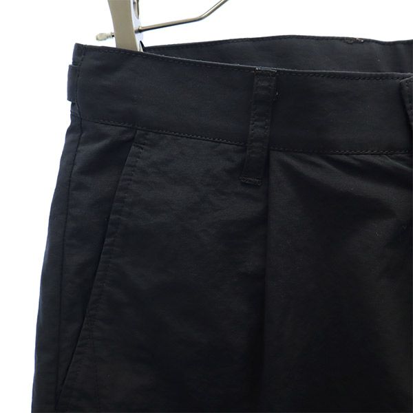 Name. ネーム 日本製 タック ナイロン ショートパンツ 1 ブラック メンズ