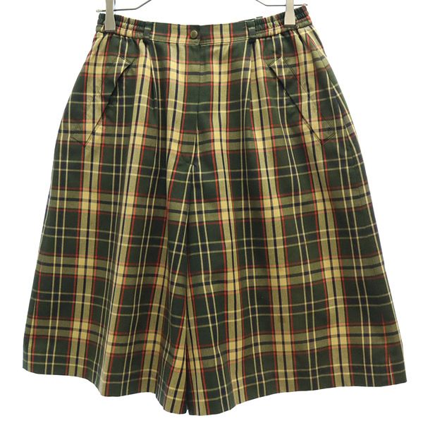 DAKS GOLF ダックスゴルフ チェック ゴルフ パンツ 69-94 グリーン系 レディース