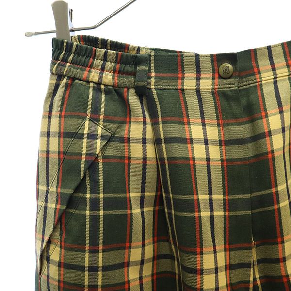 DAKS GOLF ダックスゴルフ チェック ゴルフ パンツ 69-94 グリーン系 レディース