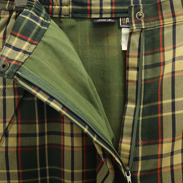 DAKS GOLF ダックスゴルフ チェック ゴルフ パンツ 69-94 グリーン系 レディース