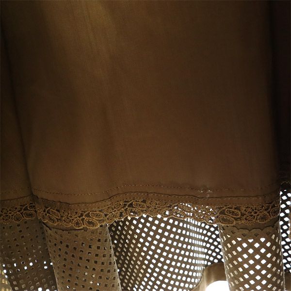 FOXEY フォクシー ミディ丈 フェイクスエード フレアスカート 38 ブラウン レディース