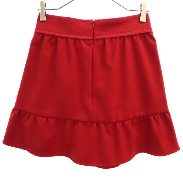 RED VALENTINO レッドヴァレンティノ リボン ミニスカート 40 レッド レディース