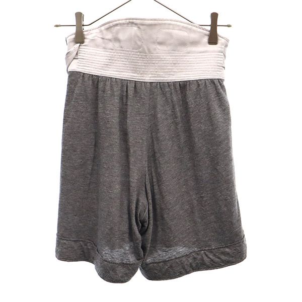 Sacai サカイ 日本製 リネンブレンド ショートパンツ 2 グレー レディース