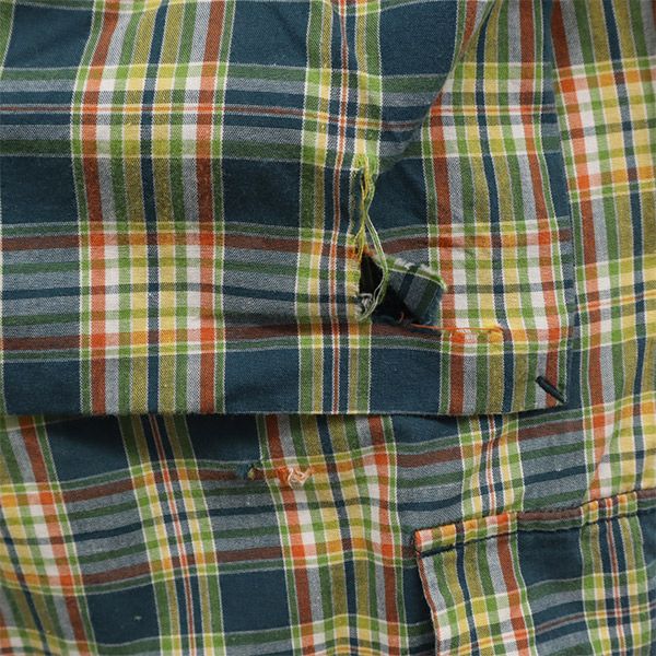 STUSSY ステューシー 90s USA製 チェック柄 カーゴショートパンツ w30 グリーン系 メンズ