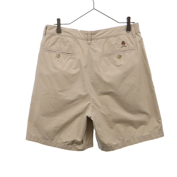 TOMMY HILFIGER トミーヒルフィガー 90s フラッグタグ 刺繍 チノショートパンツ L ベージュ メンズ