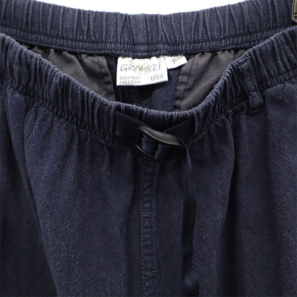 Gramicci グラミチ リネンブレンド アウトドアショートパンツ F ネイビー レディース