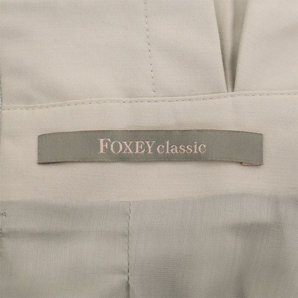 FOXEY Classic フォクシークラシック ミディ丈 スカート 38 ホワイト レディース