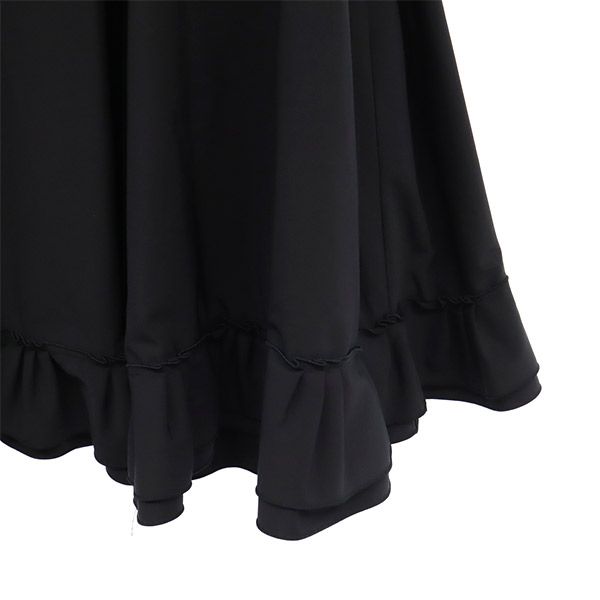 FOXEY NEW YORK フォクシーニューヨーク フリル フリル ミニスカート 40 ブラック レディース