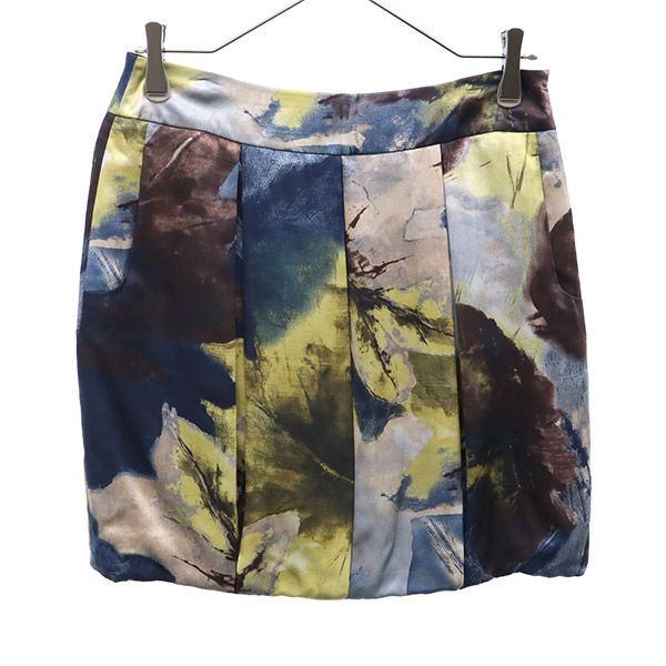 MAX&CO マックスアンドコー 総柄 タック ミニスカート 4 レディース