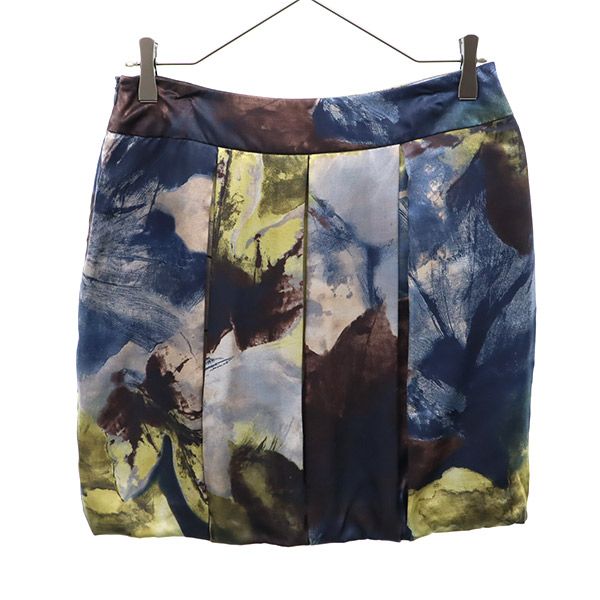 MAX&CO マックスアンドコー 総柄 タック ミニスカート 4 レディース