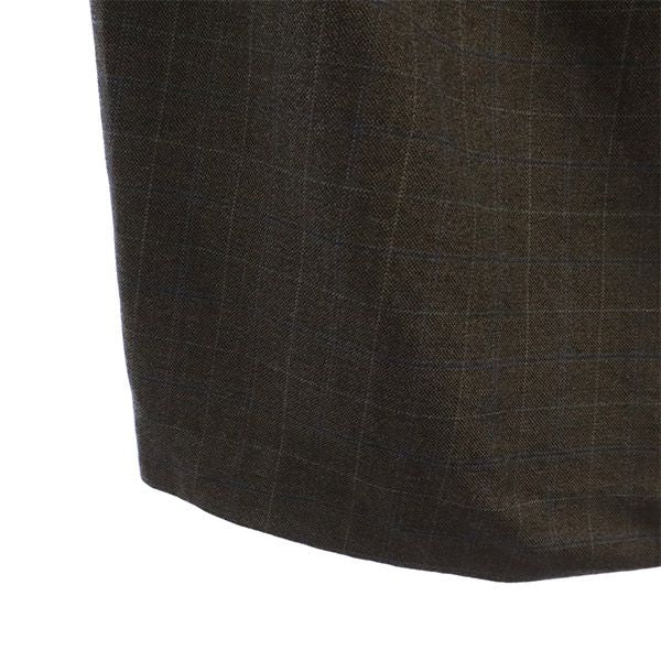 DSQUARED2 ディースクエアード イタリア製 チェック柄 ミディ丈 タック スカート 38 グレー レディース