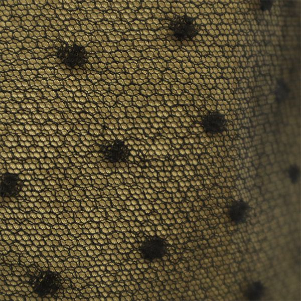 レッドヴァレンティノ ドット柄 ロング丈 チュールスカート 42 ブラック×ベージュ RED VALENTINO レディース