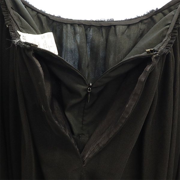 FOXEY フォクシー ミディ丈 チュール スカート 40 ブラック レディース