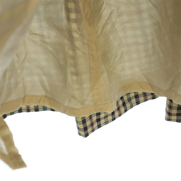 Burberrys バーバリーズ チェック柄 ミディ丈 ボックス プリーツスカート ベージュ系 レディース