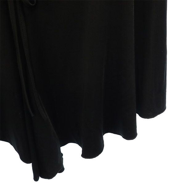 VERSACE ヴェルサーチ イタリア製 ミディ丈 スカート 36 ブラック ストレッチ レディース