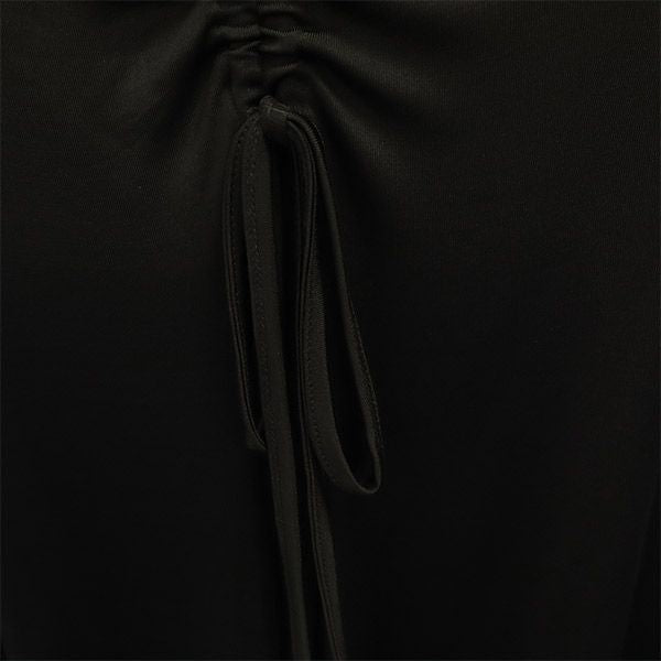 VERSACE ヴェルサーチ イタリア製 ミディ丈 スカート 36 ブラック ストレッチ レディース