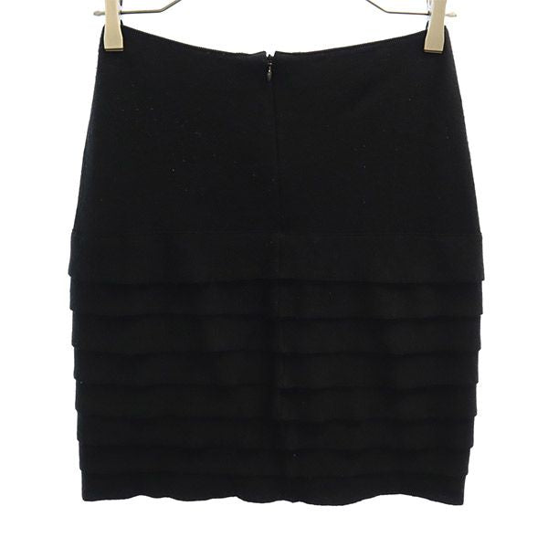NARACAMICIE ナラカミーチェ ミディ丈 ニット スカート 0 ブラック レディース