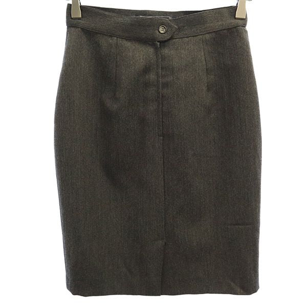 MaxMara WEEKEND LINE マックスマーラ ウィークエンドライン イタリア製 ウール ミディ丈 タイトスカート 38 グレー レディース