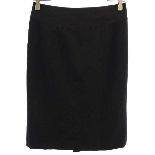 BURBERRY バーバリー 日本製 三陽商会 ミディ丈 タイトスカート 38 ブラック レディース