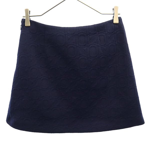 MARNI マルニ イタリア製 総柄 ミニスカート 38 ネイビー レディース