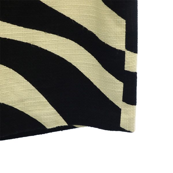 Kate Spade ケイトスペード 総柄 台形 ミニスカート 4 ホワイト×ブラック レディース