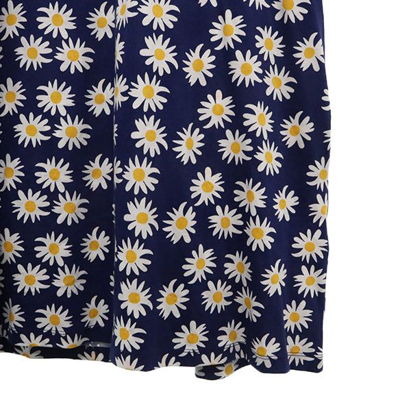 未使用 marimekko マリメッコ 花柄 長袖 ワンピース S ネイビー レディース