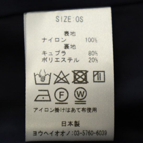 YOHEI OHNO ヨウヘイオオノ 日本製 長袖 ロングワンピース OS ネイビー レディース