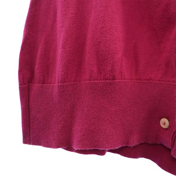 JOHN SMEDLEY ジョンスメドレー 長袖 ニット カーディガン S ピンク レディース