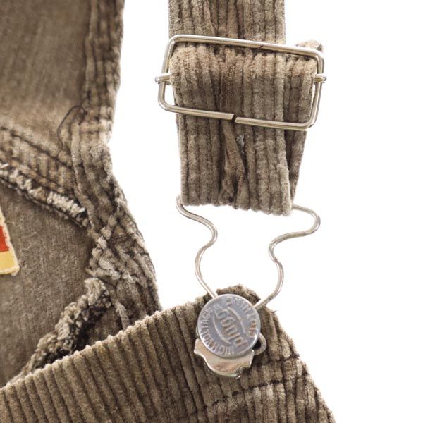 OLD オールド 90s 00s コーデュロイ オーバーオール L ブラウン系 レディース