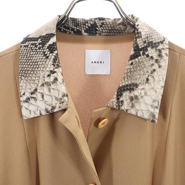 AMERI UNDRESSED アメリ 長袖 サロペット 茶系 オールインワン レディース