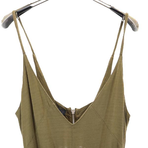 DIESEL ディーゼル サロペット XS カーキ系 ノースリーブ オールインワン レディース