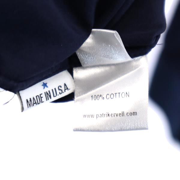 PATRIK ERVELL パトリック イーヴェル USA製 長袖 ボタンダウンシャツ S ネイビー メンズ