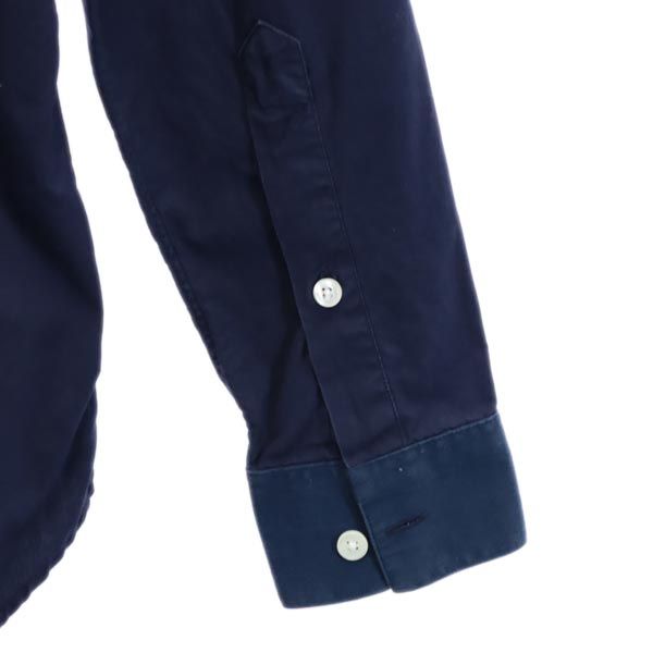 PATRIK ERVELL パトリック イーヴェル USA製 長袖 ボタンダウンシャツ S ネイビー メンズ