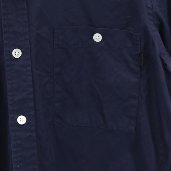 PATRIK ERVELL パトリック イーヴェル USA製 長袖 ボタンダウンシャツ S ネイビー メンズ