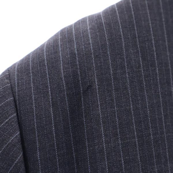 Glen Mont グレンモント ウールブレンド ストライプ柄 スーツ 上下 セットアップ 94A6 紺系 テーラードジャケット メンズ