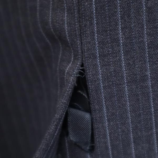 Glen Mont グレンモント ウールブレンド ストライプ柄 スーツ 上下 セットアップ 94A6 紺系 テーラードジャケット メンズ