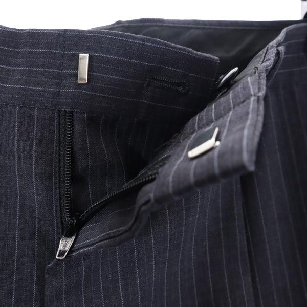 Glen Mont グレンモント ウールブレンド ストライプ柄 スーツ 上下 セットアップ 94A6 紺系 テーラードジャケット メンズ