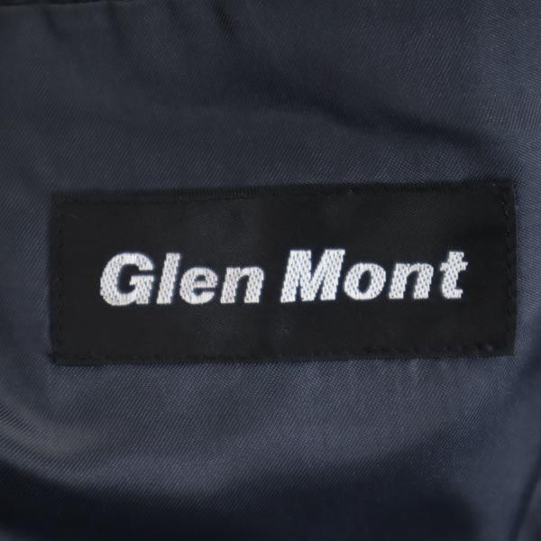 Glen Mont グレンモント ウールブレンド ストライプ柄 スーツ 上下 セットアップ 94A6 紺系 テーラードジャケット メンズ