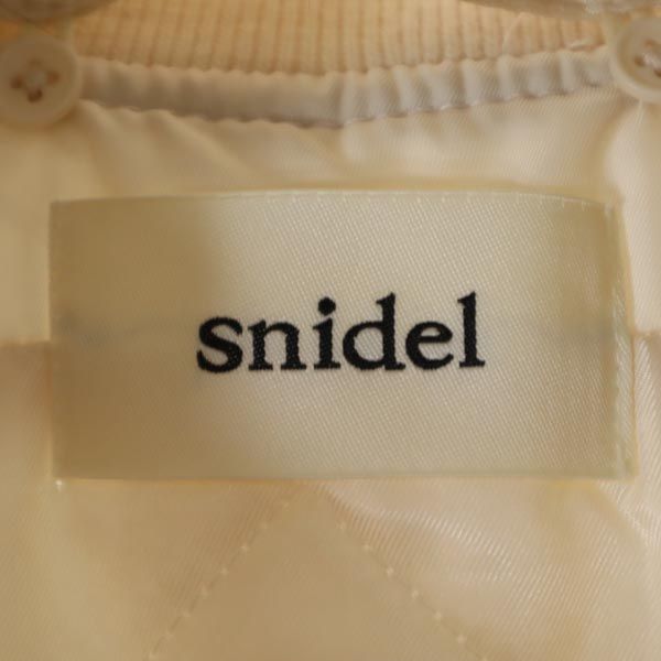 SNIDEL スナイデル MA-1 フライトジャケット 0 ベージュ チャイニーズラクーン レディース