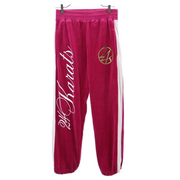 24KARATS 24カラッツ エグザイル トライブ 長袖 ジャージジャケット 上下 セットアップ 150 ピンク×ホワイト キッズ