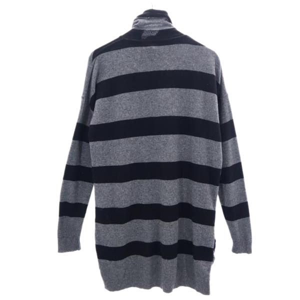 アレッサンドロ デラクア イタリア製 ボーダー ニットジャケット 40 グレー系 Alessandro dell'Acqua レディース