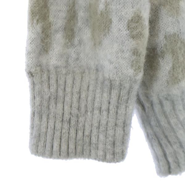 kei shirahata ケイシラハタ モヘヤブレンド 総柄 長袖 カーディガン F レディース