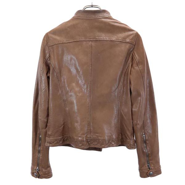 Marc O'polo マルコポーロ レザージャケット 36 茶系 レディース