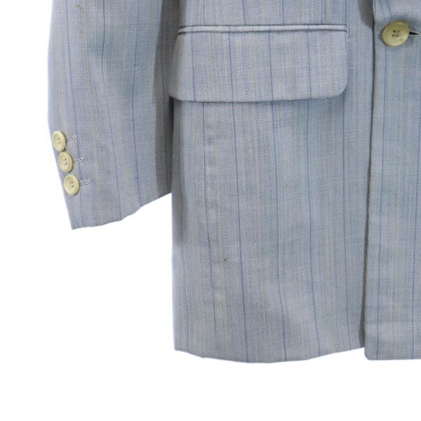 ヴァレンティノガラヴァーニ ウール ストライプ柄 スーツ 上下 セットアップ 青系 Valentino Garavani ジャケット パンツ メンズ