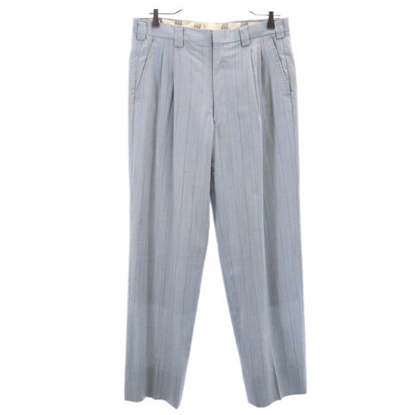 ヴァレンティノガラヴァーニ ウール ストライプ柄 スーツ 上下 セットアップ 青系 Valentino Garavani ジャケット パンツ メンズ