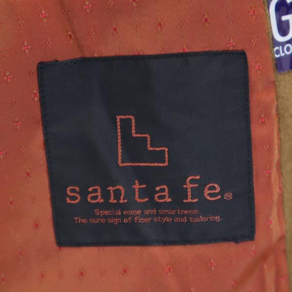 santa fe サンタフェ カシミヤウールブレンド テーラードジャケット ブラウン メンズ