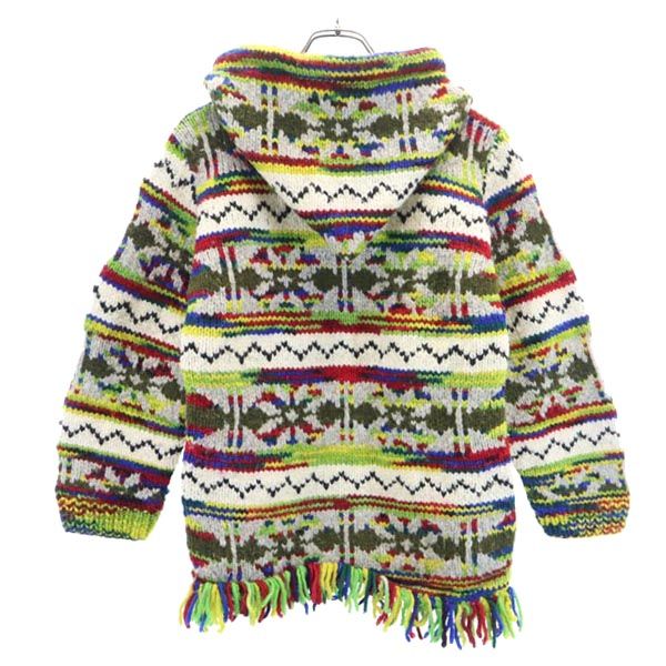 ARTESANIA BEAMS BOY アルテサニア ビームスボーイ 長袖 ミックス編 ニット パーカー レディース