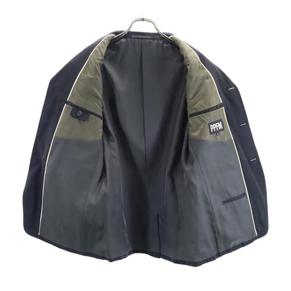 PPFM ピーピーエフエム ウール スーツ 上下 セットアップ S グレー テーラードジャケット ロングパンツ メンズ