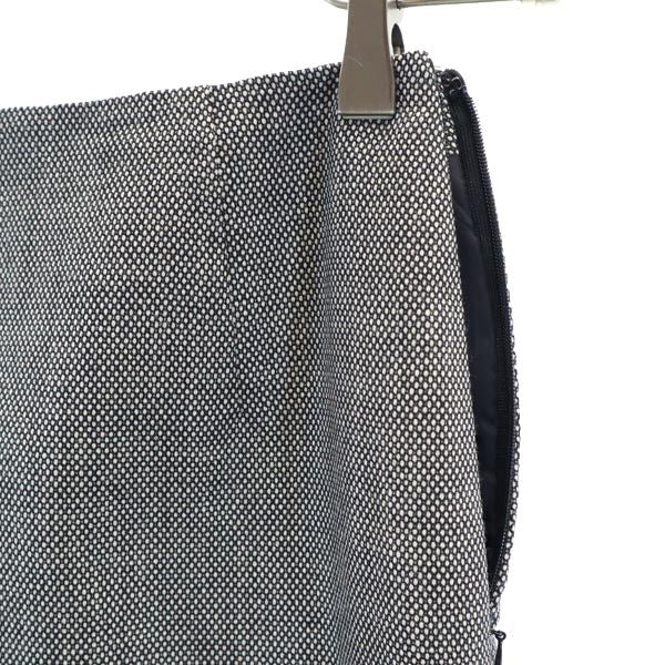 SHIPS シップス ウール 日本製 スカートスーツ 上下 セットアップ 36 ブラック系 ノーカラージャケット レディース